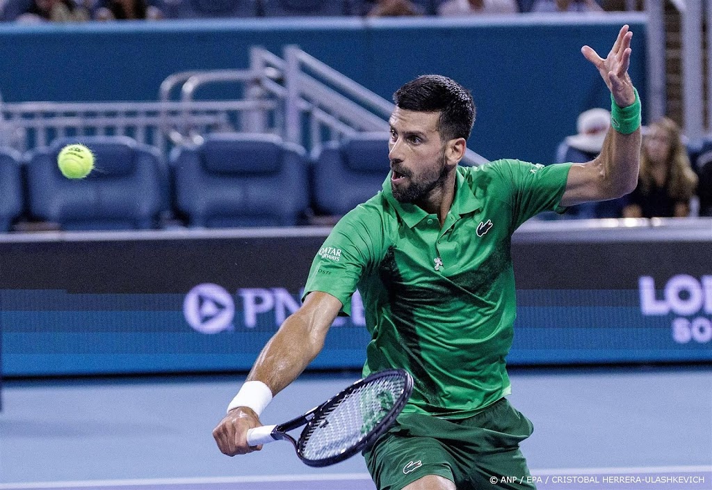 Geen jubileum voor Djokovic na verlies tegen Mensik in Miami Geen jubileum voor Djokovic na verlies tegen Mensik in Miami